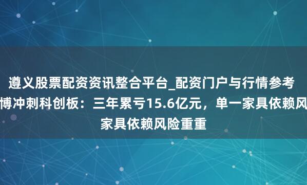 遵义股票配资资讯整合平台_配资门户与行情参考 泰诺麦博冲刺科创板：三年累亏15.6亿元，单一家具依赖风险重重
